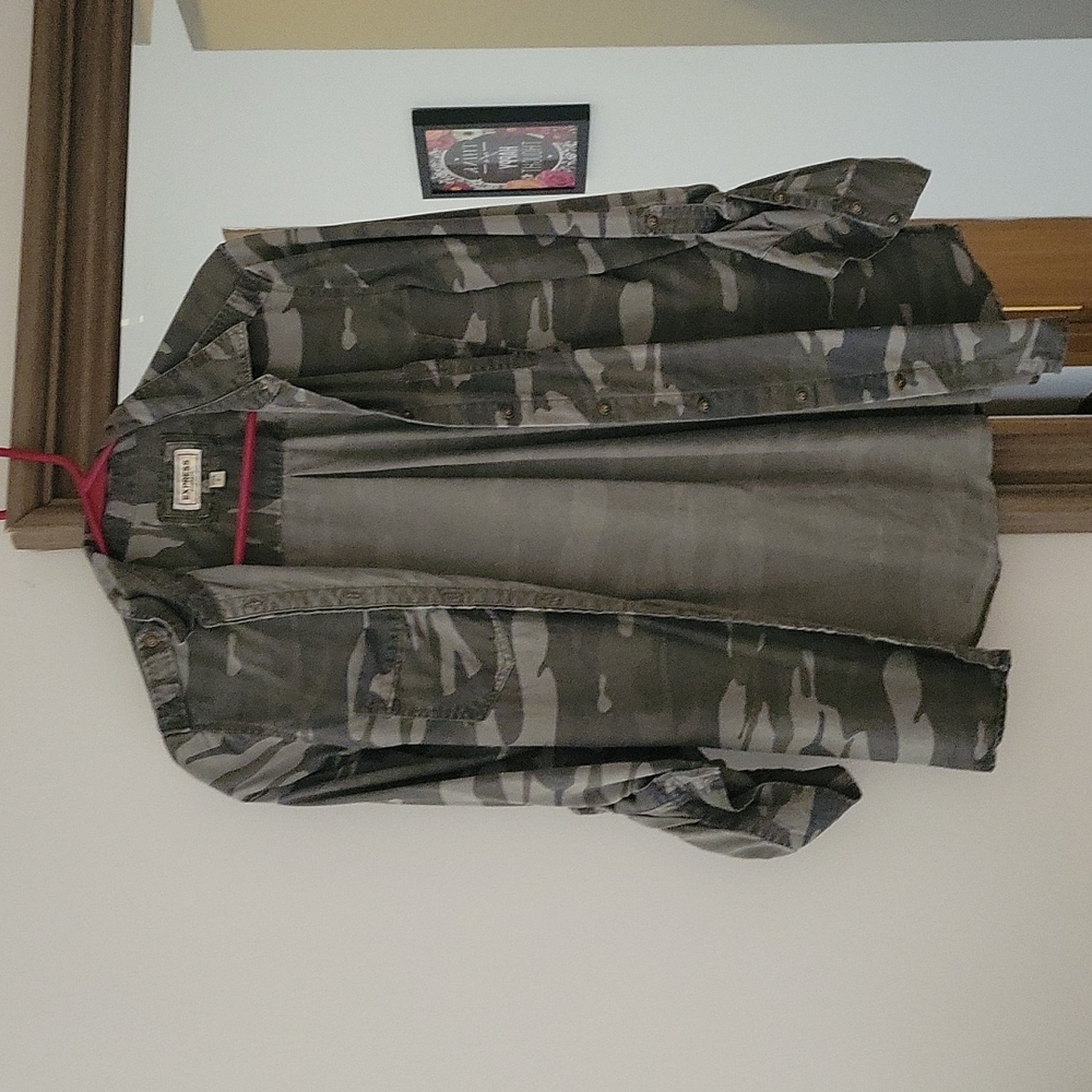 Express Camo Button Down